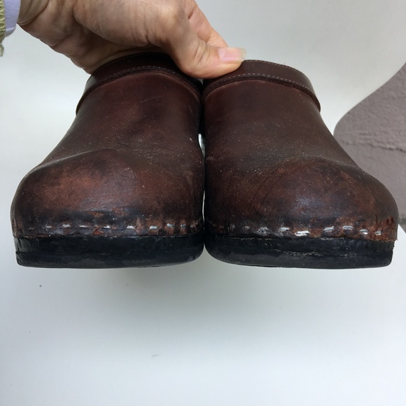 Sven Clogs Brown Nubuck Leather Size 40 - Picture 9 of 11